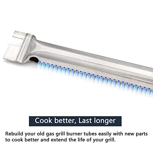 Hongso 27" Stainless Steel Burner Tubes Replacement For Weber Spirit E-210 S-210 With Side Mounted Control Panel (2008 And Older), Weber Spirit 500, Genesis Silver A Gas Grills, Sbg507 #TOP2