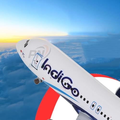Image of Big Size Indigo Airways Airlines A320 Landing Gear Wheels Aeroplane Scale Model Die Cast Metal Aircraft Highly Detailed Replica Gift 19 Cm (Indigo Airways)