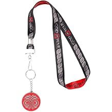 JUST FUNKY God of War 2018 Logo Lanyard with ID Tag and Charm