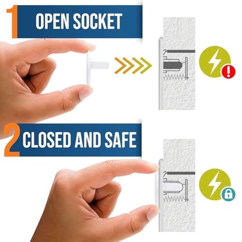 Garbify 12-Piece Baby Safety Electric Socket Plug Guards by Certified Professional Child Proofer, Switch Board Covers for Kids Safety with Easy Removal Pin Set (12, 1 Set) - Image 6 thumbnail