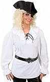  narrenkiste O9176-40-42 weiß Damen Piratenbluse Mittelalter Bluse Gr.40-42