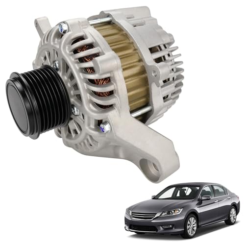 VeloCore Alternator 14489N Compatible with Honda Accord 2013-2015, 2.4L Automatic CVT Transmission 12V 110A CW 7-Groove 31100-5A2-A02 A005TL0581 A5TL0581ZC