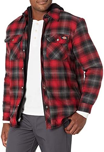 flannel jacket red