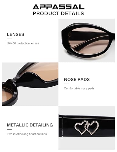 Retro Oval Sunglasses for Women Men Trendy 90s Round Sunnies AP3751