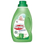 Eureka Baby Laundry Detergent – 1L – Made with 100% Olive Oil Soap & Organic Chamomile – Gentle, Hypoallergenic & Dermatologically Tested Liquid for Baby Clothes & Sensitive Skin