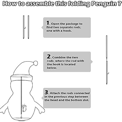 Buy gresonic Lighted Pop up Outdoor Penguin Christmas Decorations, 2