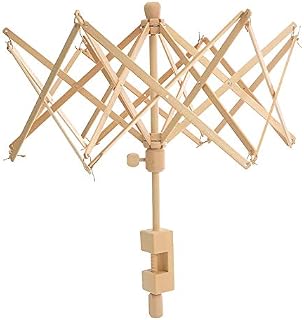 She-Lin Wooden Umbrella Swift Yarn Winder - Knitting Umbrella 24" Swift Yarn Winder