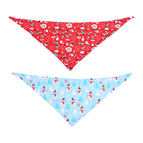 POPETPOP Turbantes 2Pcs Cachecol Cachecol Cachecol Cachecol Animal de Estimação Cachecol Triangulo L