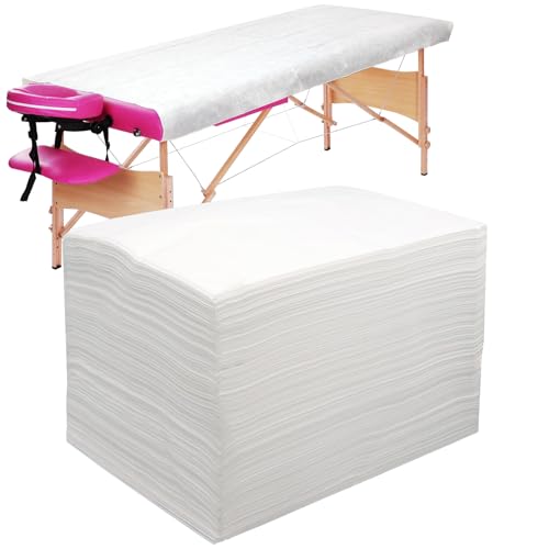 50 PCS Disposable Massage Table Sheets, 39" x 79" Large Disposable Sheets