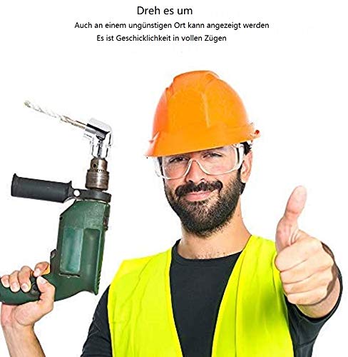 MAEXUS Right Angle Drill Adapter, 105 Degree Right Angle Drill Attachment for Screwdriver Bits and Powe Drill with 1/4'' Hex Quick Change Drive and Magnetic Bit Socket - Thumbnail 7