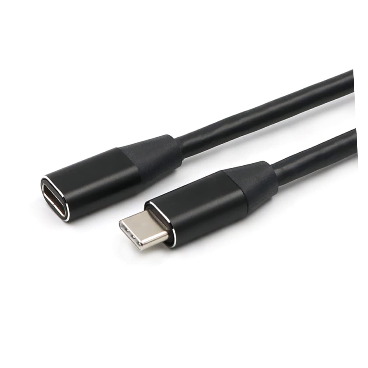 OSALADI 6piezas Cable De Extensión Usb Type-c Macho Hembra Compatible Dispositivos Usb-c Carga y Transferencia De Datos Diseño Reversible Negro