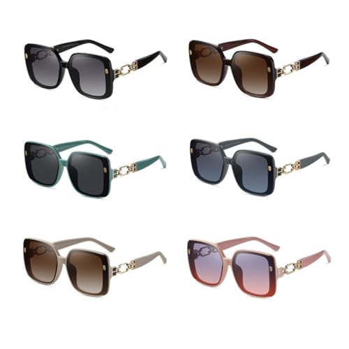 Lunettes de soleil de luxe grande monture verres dégradés tendances
