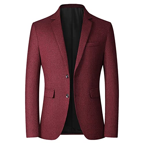 Blazer moderne pour homme - Coupe droite - Coupe droite - Coupe ajustée - Style sportif - Coupe ajustée - Pour les loisirs - Pour le travail, les mariages,...