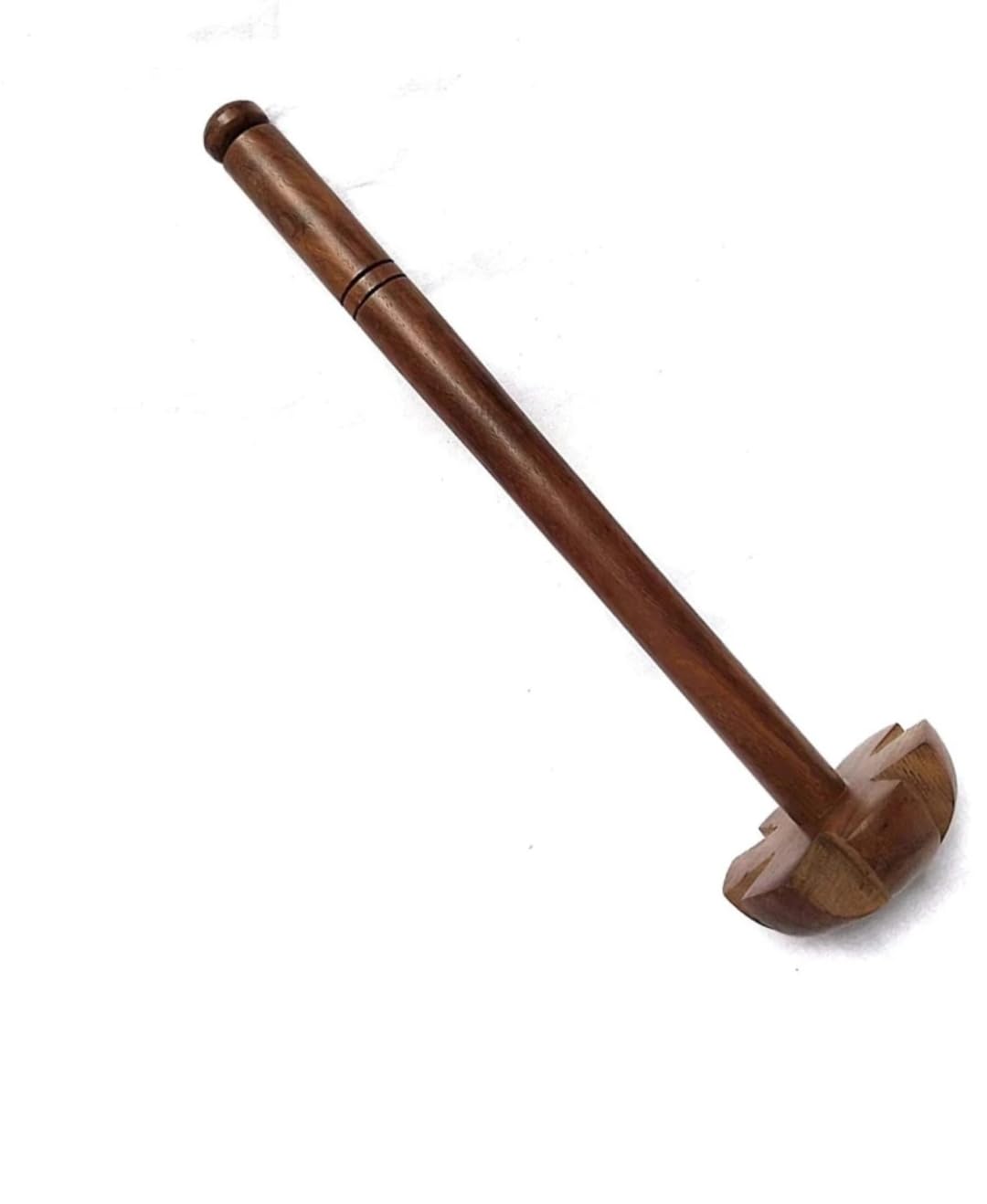 Generic Wooden Mathani, Mixer,Hand Blender(Saag/Dal/Lassi Ghotni) (Size 14 inch) Wood Spiral Whisk (Pack of 1) (Brown), Large, HAGISU99