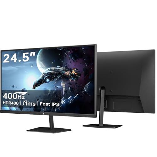 undefined KTC 24.5 inch 400Hz 240Hz Gaming Monitor | Fast IPS 1ms | FHD 1080P Monitor | HDR 400 128% sRGB | HDMI x2, DP x2 |Tilt Adjustability Silver-Gray VESA 360Hz Monitors H25X7 の商品画像 8