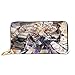 Produktbild XCNGG Violet Evergarden Wallet RFID Blocking Echtes Leder Zip-Around Brieftaschen Geldbörse Reisetasche um Kartenhalter Organizer Clutch Bag