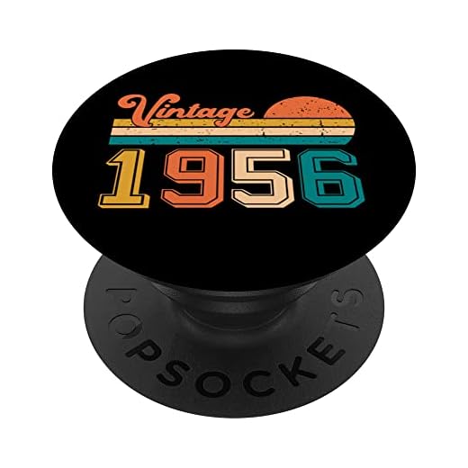 Born In 1956 - Camiseta de cumpleaños retro vintage 66 cumpleaños PopSockets PopGrip Intercambiable
