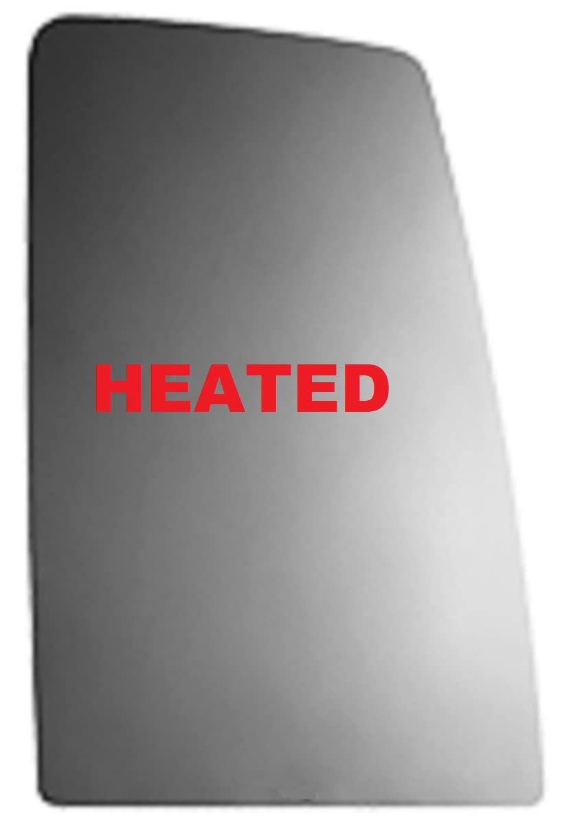 Mirrex86405H Fits Passenger Right Side Replacement for Ford F650 F750 2016 2017 2018 2019 2020 2021 2022 2023 Heated Upper Flat Mirror Glass Without Backing Plate