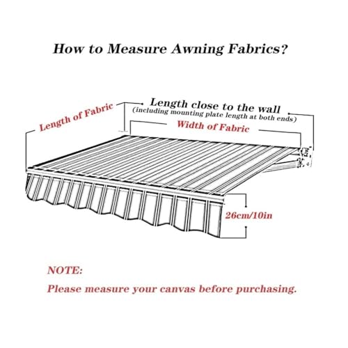 Toile d'ombrage imperméable extérieure pour auvent rétractable