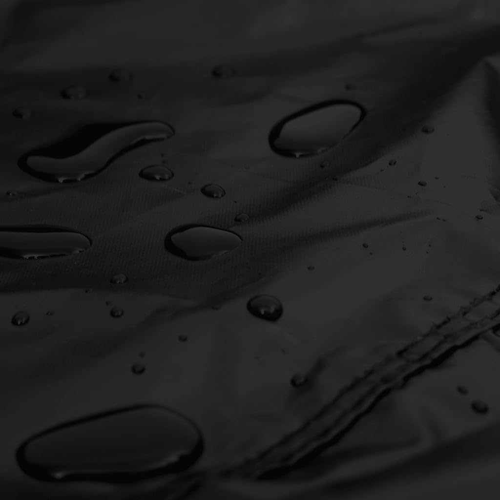 Funda para tumbona negra 195 x 76 x 40/80 cm 420D Oxford