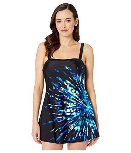 Maxine Of Hollywood Women's Standard Bandeau Sarong One Piece Swimsuit, Multi//Super No, 10 #TOP25