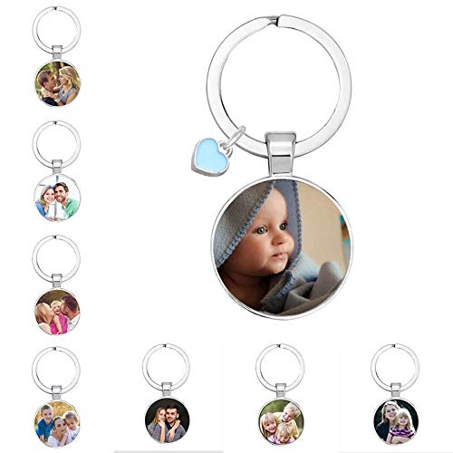 Hongtai Gepersonaliseerde fotohangers Custom Sleutelhanger Foto van uw Kind Grootouder Hield Hield One Gift voor Family Lid Gift (Color : 2, Size : 6 cm) - Image 6