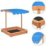 Además, la caja de arena cuenta con un techo solar repelente al agua y ajustable en altura que protege a los niños del sol abrasador.