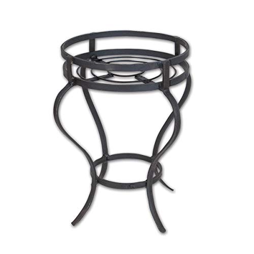 Windlass Hand Forged Medieval Viking Iron Black Barbeque Stand - Portable Outdoor Grill Stand
