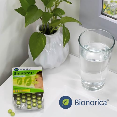 Image of Bionorica Sinupret Adult Strength Sinus - Immune Support Supplement - All Natural - Herbal Nasal Passage & Immunity Boost - 25 Tablets