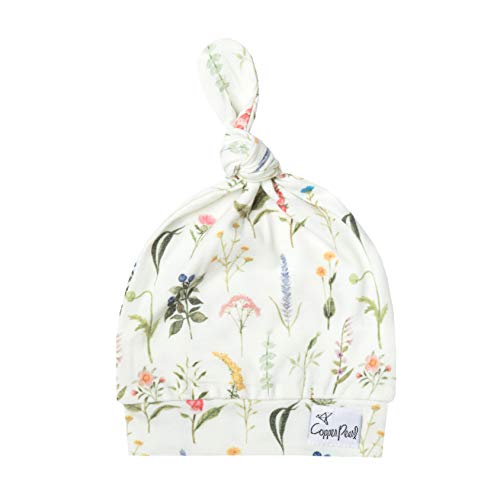 Baby Beanie Hat Top Knot Stretchy Soft