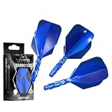 Viper Diamond Core Integrated Dart Flight & Shaft System - Precision Darting Accessory with Tough Polymers for Enhanced Performance, Set of 3, Short Shaft, Standard No6 Flight, Blue