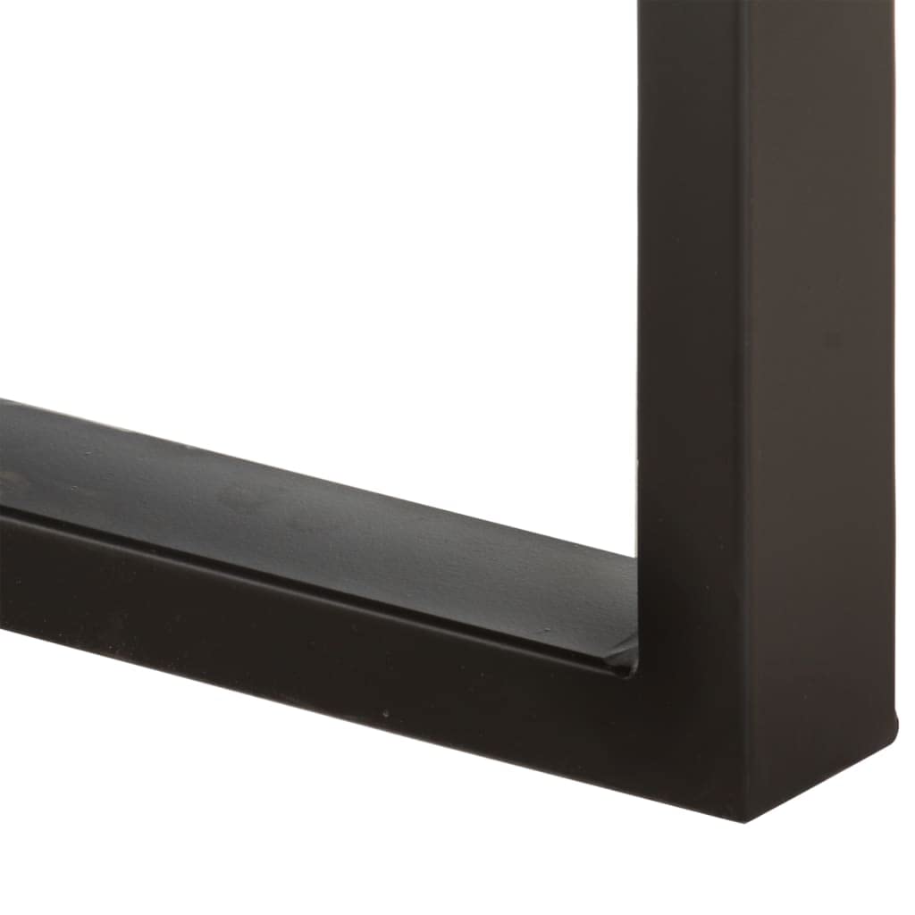 vidaXL Banc 110 cm Bois de manguier Brut Massif et Acier