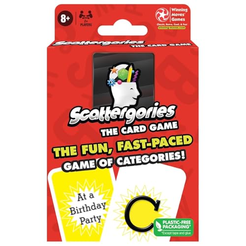 Image of Family Card & Board Games for Adults and Kids, Fun Strategy & Party for All Ages, Multi-Players, Perfect for Game Nights, Travel & Home Entertainment (Scattergories)