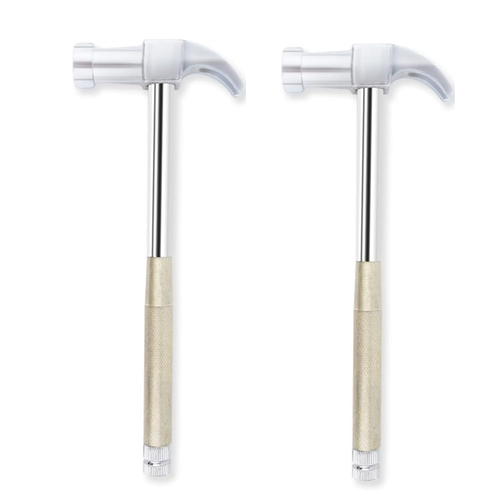 Littimoon 2pcs 6In1 Multifunctional Metal Mini Hammer, Small Nesting Hammer, and Screwdriver Set, Portable Steel Mini Hammer Ideal