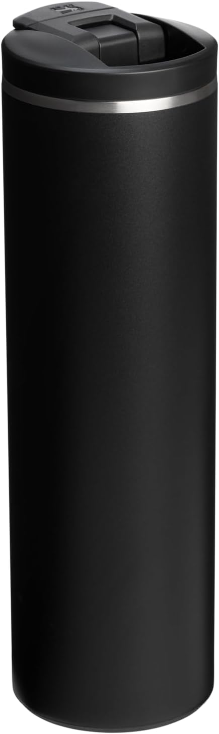 STANLEY Transit FlipTop Mug | Leakproof Coffee Travel Cup | Vacuum Insulated Stainless Steel | Stays Hot or Cold for Hours | BPA-Free | 20 oz | Black 2.0