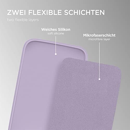 Coque iPhone 13 Pro Max silicone violette protection caméra écran antichoc ONEFLOW