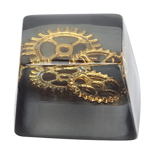 Teclas de teclado mecánico estilo engranaje negro para transformar tu zona gaming 6