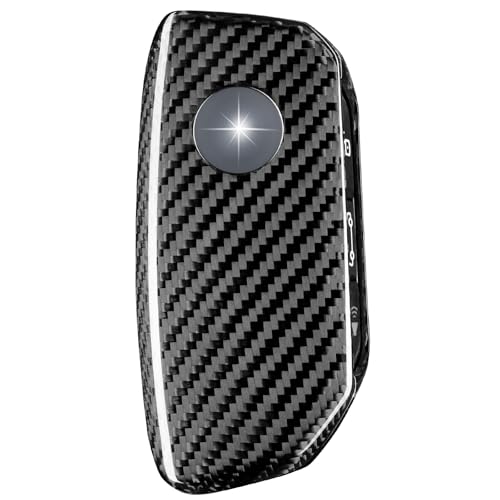 Coque de clé compatible avec BMW T-carbon étui protection noir argent