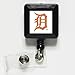 Detroit Tigers Official MLB 1 inch x 1 inch Retractable Badge Holder Keychain