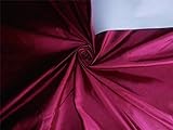 100% Pure Silk Dupioni Fabric Magenta Pink x Black 54'