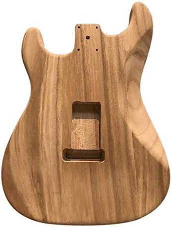 Unfinished Maple Electric Guitar Body Blank - Strat/ST Style, Polished, For DIY Guitar Building