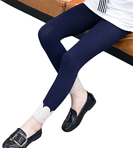 X&F Little Girls' Cute Cable Knit Tights Warm Spring Autumn Leggings3