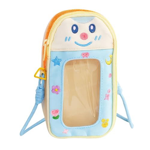 Image of FunBlast Pencil Pouch for Kids, Girls - Large Capacity Multipurpose Stationery Zipper Pouch with Hanging Strap for Kids & Adults, Kawaii Aesthetic Pencil Case Organizer for Girls (Lightbrown)