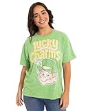 General Mills Lucky Charms Leprechaun Men's Women's Matching Family T-Shirt Logo Green Medium