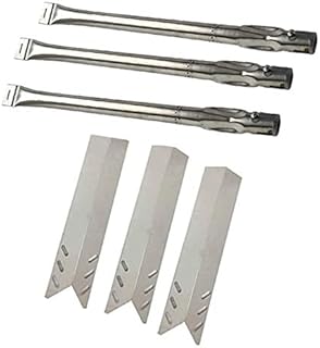 bbqGrillParts BBQ Replacement Kit for BH12-101-001-02, GBC1273W, GBC1273SP Gas Models Includes 3 Burners & 3 Heat Plates