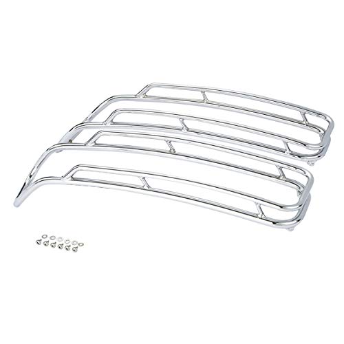 Amazon | HUILI-JPHOME クローム サドルバッグ リッド トップ レール