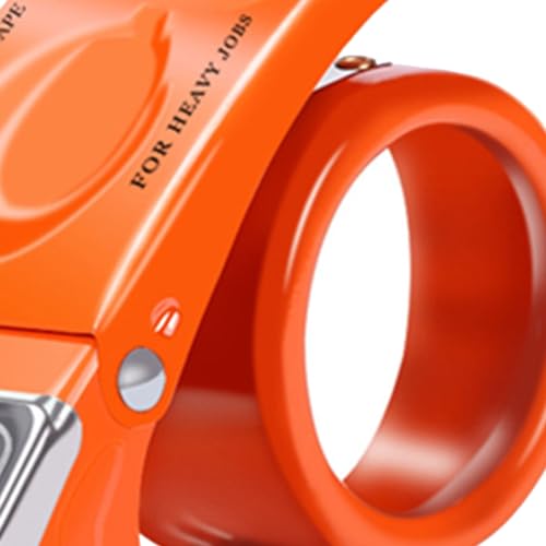 Pssopp 2 -Zoll -Packbandspender Cutter, Leicht zu Ziehen, Hält das Klebeband Fest und Hält mit Einem Schnauzenschneider für die Reinigung des Transportlagerpakets für das (ORANGE)