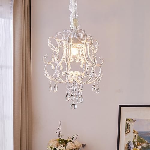 Pendentif cristal LED E27 et lampe suspendue rétro pour salon et entrée élégante