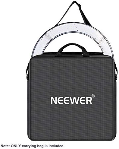 Neewer Photography Carrying Bag Protective Case Compatible with 18 inches Camera Ring Light - 20.47x20.47 inches/52x52 centimeters, Durable Nylon, Light Weight (Black)