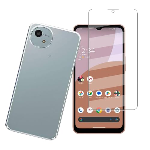 �y1+1�z for Aquos wish4 SH-52E SH-M27 A403SH A402SH SHG13 docomo �K���X�t�B����+�P�[�X �N���A �K���X�t�B���� �_�� �M�A�N�I�X�Z���X �ϏՌ� �K���X�t�C�����ی�t�� �����h�~ ��p�ی� �U�M��